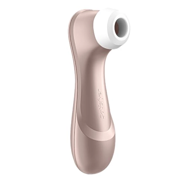 Satisfyer Pro 2 Air-Pulse Clitoris Stimulator - Non-Contact Clitoral Sucking Pressure-Wave Technology, Waterproof, Rechargeable (Rose Gold)