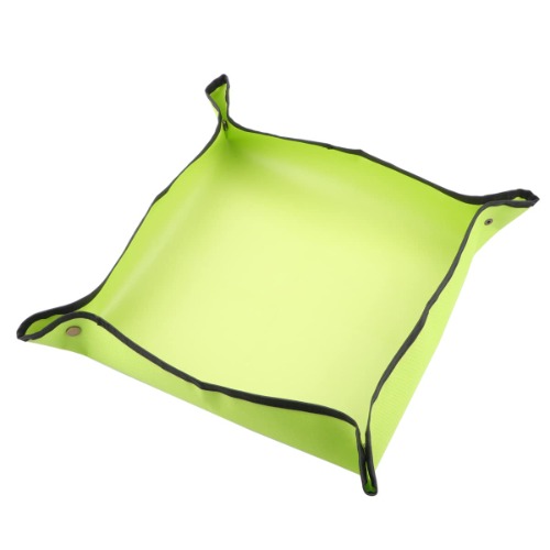Foldable Gardening Mat, Gardening Plant Repotting Mat, Plant Repotting Mat Waterproof with Storage Bag for Indoor Potting and Nutrient Soil Mixing （Green） - 