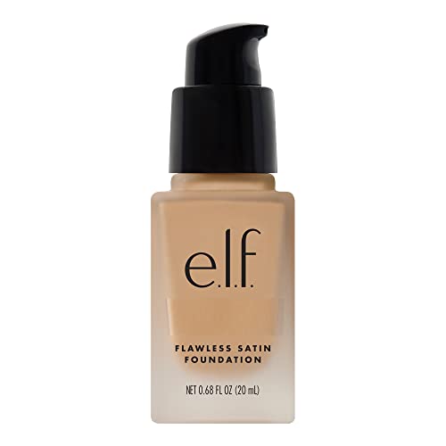 e.l.f. Flawless Finish Foundation, Lightweight & Medium Coverage, Semi-Matte Finish, Beige, 0.68 Fl Oz (20mL) - Light Ivory
