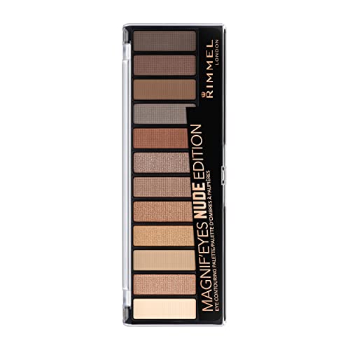 Rimmel Magnif'eyes Nude Edition Eyeshadow Palette, 12 shade, Cream - Nude Edition