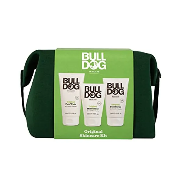 Bulldog Skincare - Skincare Kit For Men, Green Washbag
