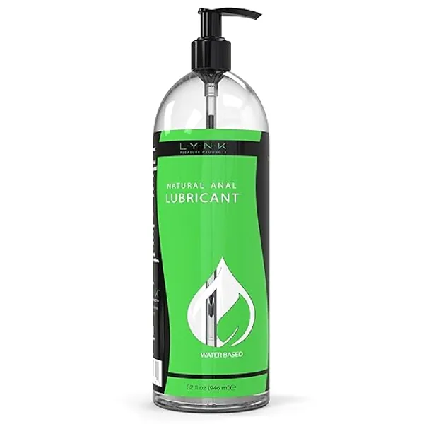 Lynk Lubricant - Water Based Lube Lasts Long & Easy to Clean - Odorless Flavorless Use w/Latex & Silicone - for Internal & External Use - 32 oz - 32 Fl Oz (Pack of 1)