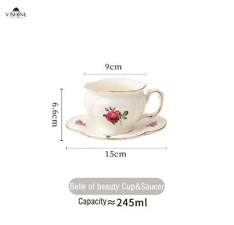 British Ceramic Tea Set - Cup & Sauce