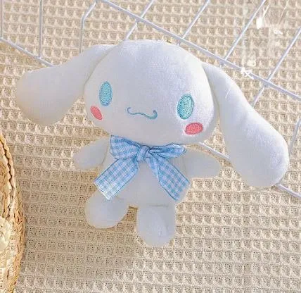 Kawaii Sanrio Plush Toy Cinnamoroll Plushies Keychain 