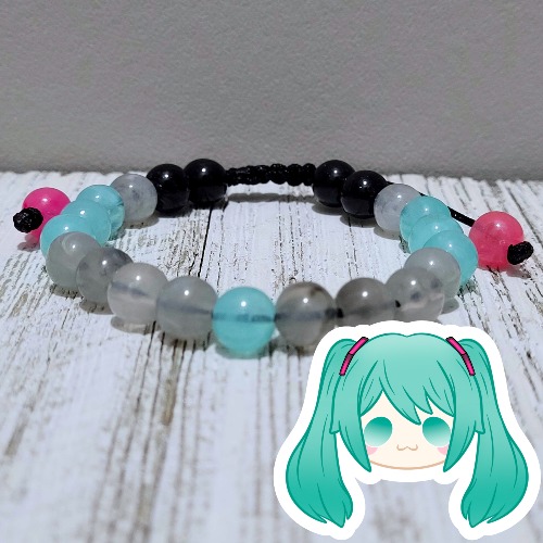 Hatsune Miku Adjustable Bead Bracelet
