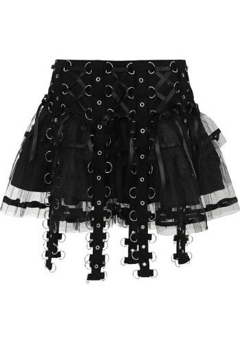 Chai [Black] | MINI SKIRT - X-LARGE