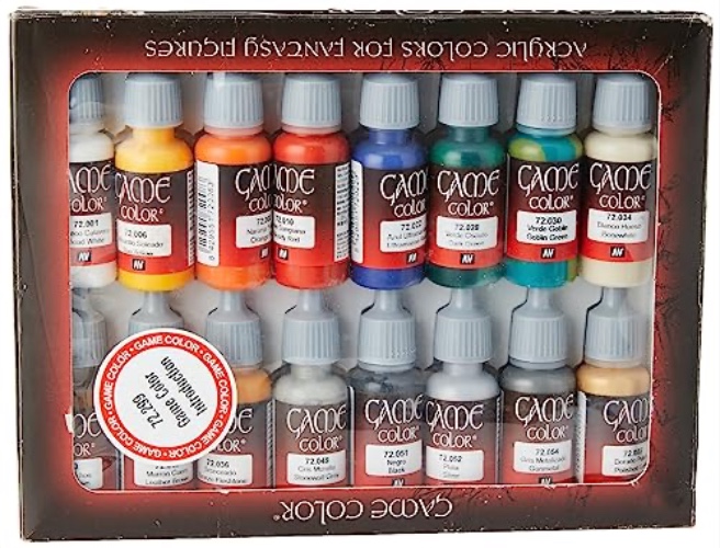 Vallejo Game Color - Set di Introduzione Colori acrilici a base d'acqua, 16 x 17 ml, Multicolore - Single
