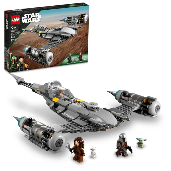 LEGO Star Wars: The Book of Boba Fett The Mandalorian’s N-1 Starfighter 75325 Building Kit; Fun Buildable Toy Playset for Creative Kids Aged 9 and Up, Featuring 4 Popular Characters (412 Pieces) -