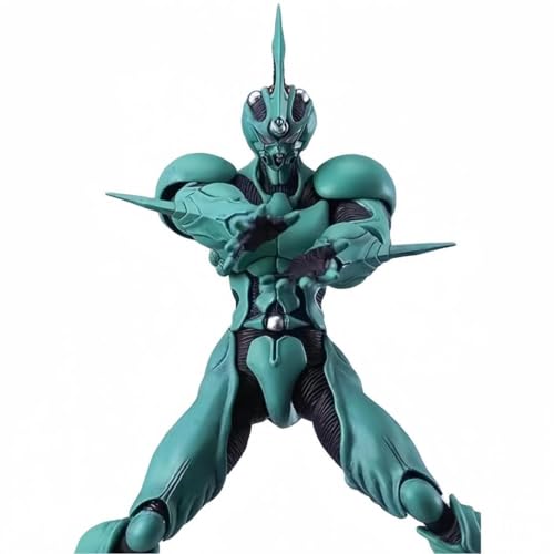 Henhool Bio-Booster Armor Guyver Figure Model Statue,PVC Desktop Decorations Model, Custom Package Art, Long-Lasting Color is not Easy to Fade，Anime Manga Home Decoration (Green) - Type 1