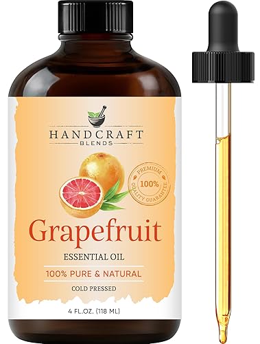 Grapefruit Essential Oil - Huge 4 Fl Oz - 100% Pure and Natural - Premium Grade Essential Oil for Diffuser and Aromatherapy - Grapefruit - 4 Fl Oz (Pack of 1)