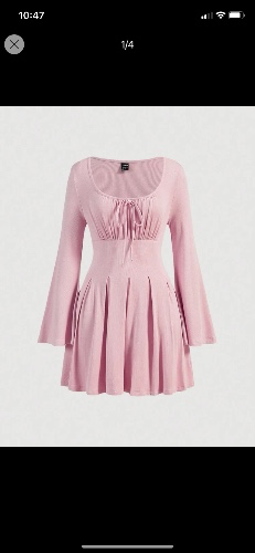 Pink long sleeve dress 