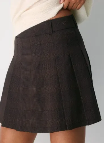 Brown Micro Skirt