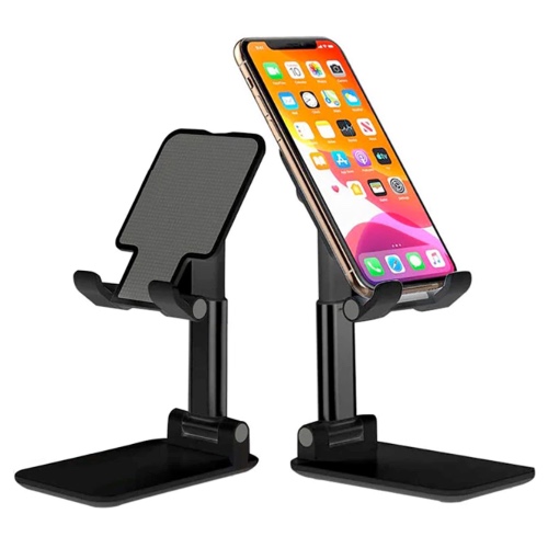 Universal Foldable Holder Stand for iPad and Mobile Phone - Black