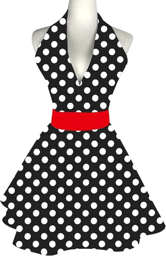 Black Retro Apron 