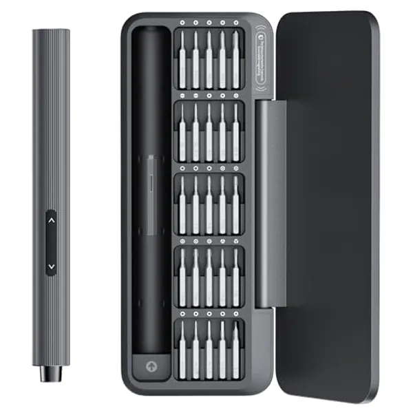 HOTO Electric Precision Screwdriver Set, 25 in 1 Magnetic Small Screwdriver Set, Mini Electric Screwdriver Set for Eyeglasses, Electronics, Watches, Phones, Laptops, Cameras Repair Kit