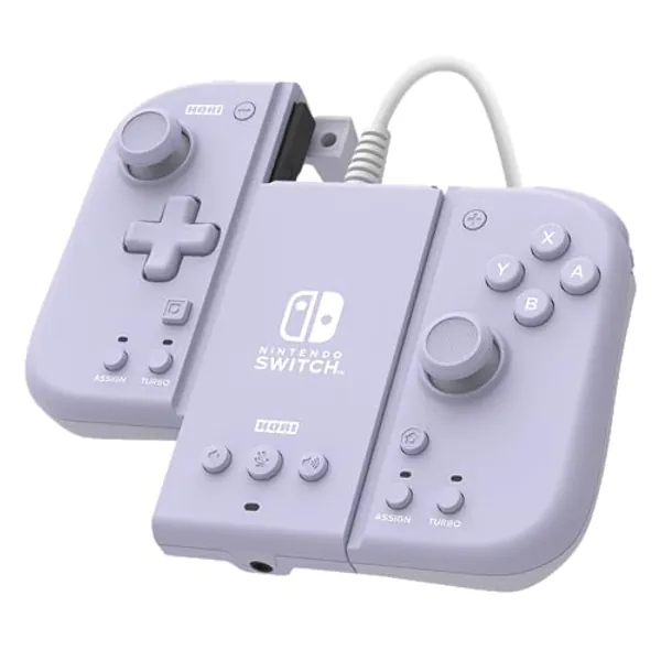 HORI Split Pad Compact Attachment Set (Lavender) for Nintendo Switch - Officially Licensed By Nintendo