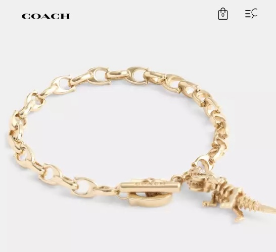 Coach dinosaur bracelet