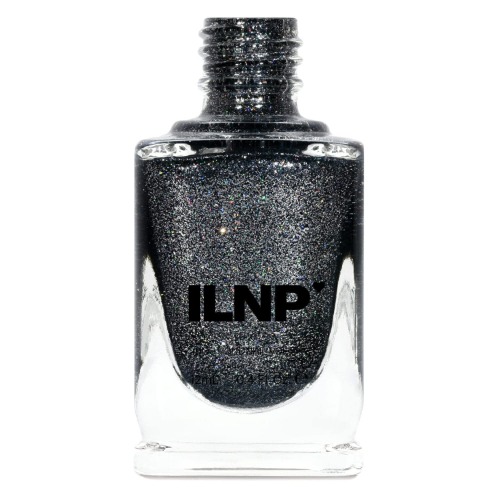 ILNP Private Reserve - Black Holographic Metallic Nail Polish - Black 0.4 Fl Oz (Pack of 1)