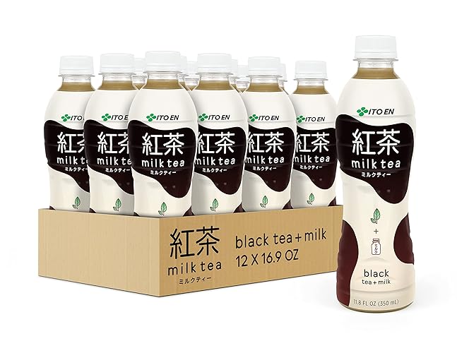 Ito En Black Milk Tea, Sweetened, 11.8 Ounce (Pack of 12)