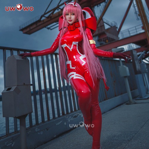 【In Stock】UWOWO Anime DARLING in the FRANXX Cosplay Plus Size Costume Zero Two CODE:002 Bodysuit Plug suit Christmas gifts | 【In Stock】XXL