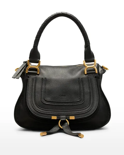 Marcie Small Leather Satchel Bag