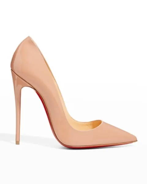 Christian Louboutin So Kate Patent Pointed-Toe Red Sole Pump