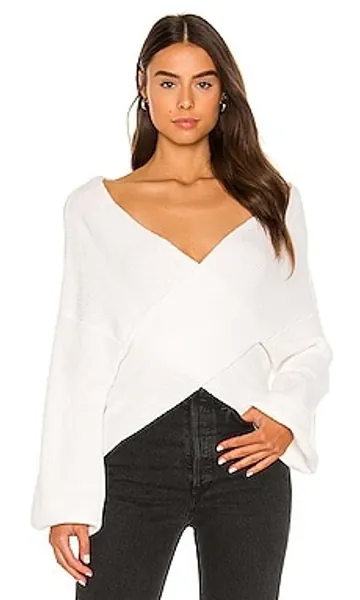 SNDYS Izzy Knit Top in White from Revolve.com