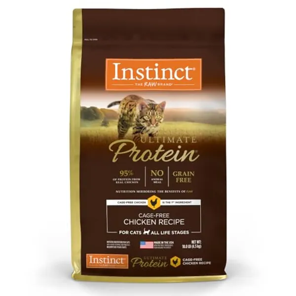 Instinct Ultimate Protein Grain Free Cage Free Chicken Recipe Natural Dry Cat Food, 10 lb. Bag