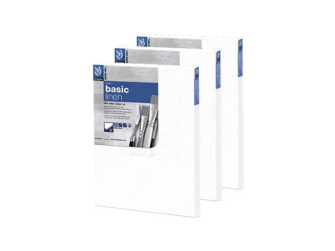 VAN BEEK BASIC LINNEN SCHILDERSDOEK 30X40CM SET 3 STUKS
