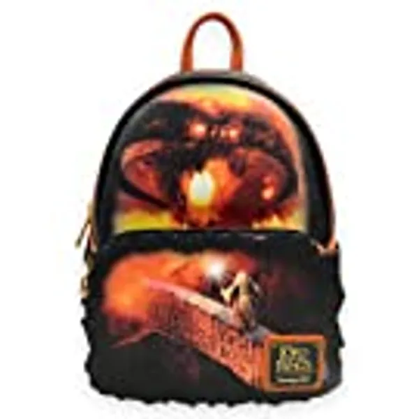 Loungefly GT Exclusive The Lord of the Rings Gandalf vs. Balrog Glow in the Dark Mini Backpack, Orange, Mini Backpack, Loungefly Mini Backpack