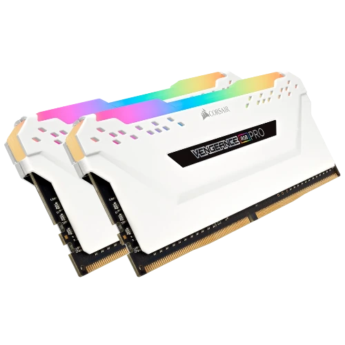 VENGEANCE® RGB PRO 32GB (2 x 16GB) DDR4 DRAM 2666MHz C16 Memory Kit — White