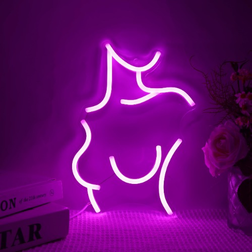 Lady Back LED Neon Lights, Anywin Sexy Lady Wall Night Lights Dimbare USB Powered Pink Neon Signs, Decor voor Slaapkamer Bar Cafe Man Cave Kerst Verjaardag Dag Feest Cadeau voor Vrienden Volwassenen