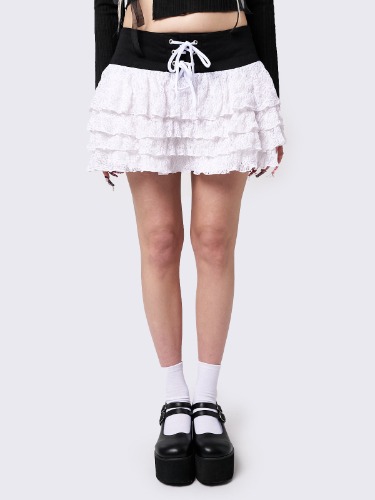 Presley Tutu Lace-Up Mini Skirt 