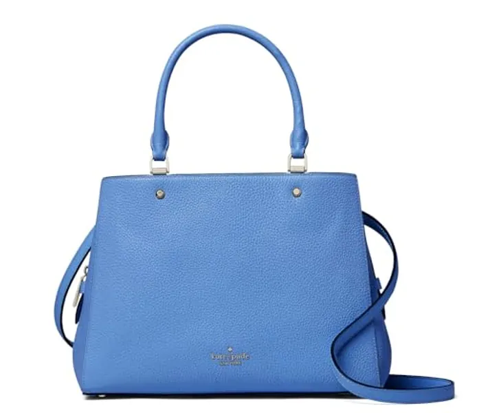 Kate Spade Leila Triple Compartment Satchel Handbag, Fresh Blueberry
