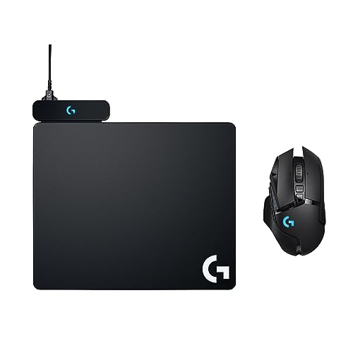Logitech G502 Lightspeed Wireless RGB Gaming Mouse and POWERPLAY Wireless Charging System – Optical Mouse, 25K DPI – Wireless Charging pad – PC/Laptops - Mouse + POWERPLAY
