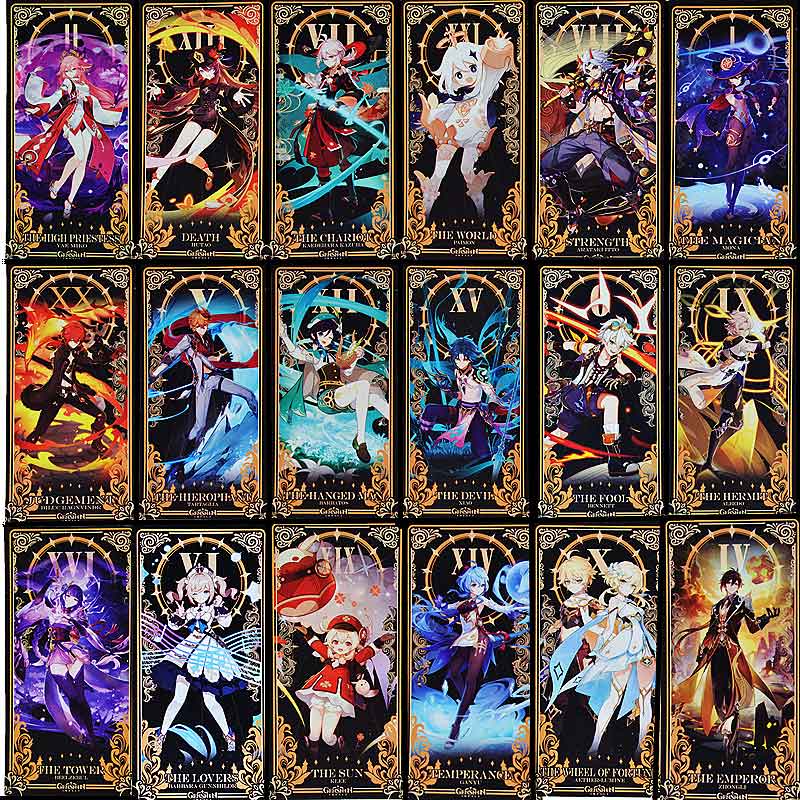 Genshin Impact Tarot Card Set