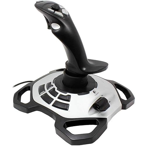 Logitech G Extreme 3D Pro USB Joystick for Windows - Black/Silver - Silver