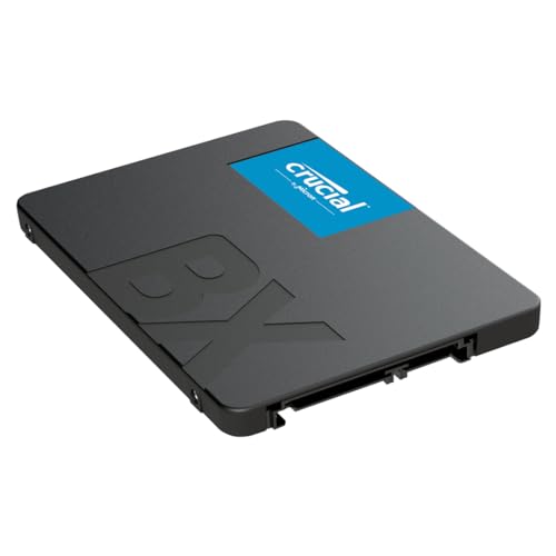 Crucial BX500 SATA SSD 480GB, 2,5" Interne SSD Festplatte, bis zu 540MB/s, 480GB SSD kompatibel mit Laptop und Desktop (PC), 3D NAND, Dynamische Schreibbeschleunigung - CT480BX500SSD1 - 480GB