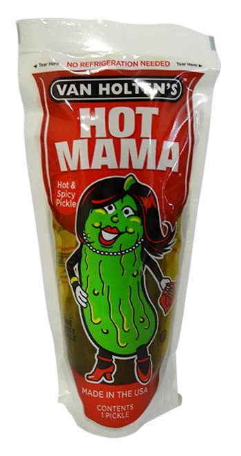 Van Holten's - Hot Mama Hot & Spicy Pickle-in-A-Pouch - TIK TOK Pickle