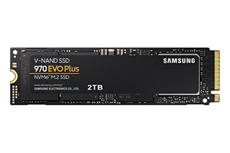 Samsung 970 EVO Plus 2 TB PCIe NVMe M.2 (2280) Internal Solid State Drive (SSD) (MZ-V7S2T0) , Black - 2TB - 970 Evo Plus M.2 SSD only