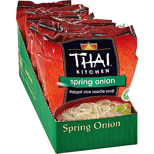 Thai Kitchen Gluten Free Spring Onion Instant Rice Noodle Soup, 1.6 oz (Pack of 12) - Spring Onion