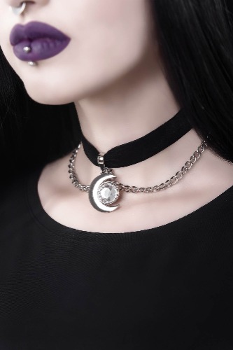 Moonstone Choker | One Size / Black / 100% Polyester made in CN