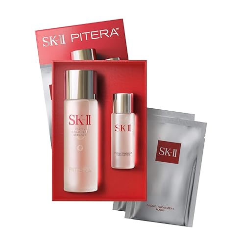 SK-II First Experience Skin Care Set (4 Count) | Gift Set, Includes Treatment Face Masks, Facial Essence & Face Toner