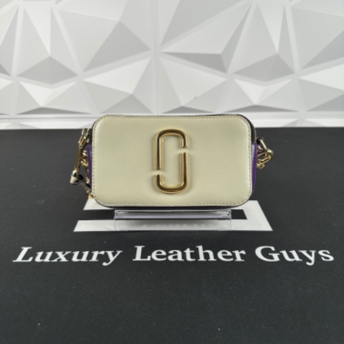 Marc Jacobs White Snapshot Crossbody (PSB-1137)