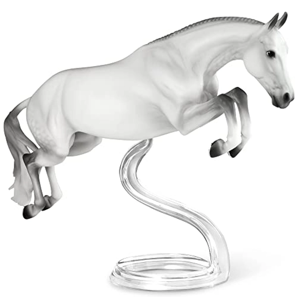 Breyer Horses Traditional Series Get Rowdy | USEF High Performance Horse of The Year 2019 & 2020 | Horse Toy Model | 14" x 11" | 1:9 Scale | Model #1862, White
