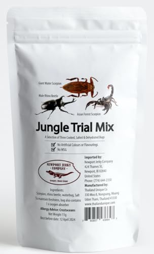 Newport Jerky Company Edible Insects | Trail Mix | Edible Bug Sampler 3 Pack| Edible Bugs for Humans - Insect Trail Mix