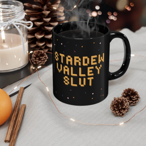 Stardew Valley Slut 11oz Black Mug