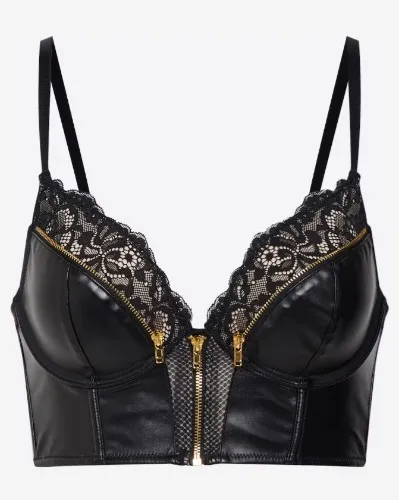 Leather bustier