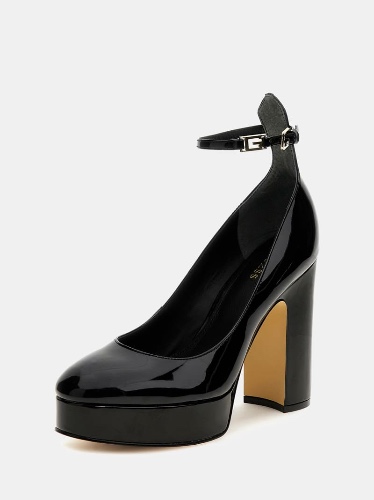 Temis patent leather court shoes