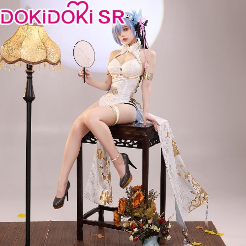DokiDoki-SR Anime Re:Zero Starting Life in Another World Cosplay Rem Costume Cheongsam | L-PRESALE